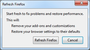 Firefox New Tab Opening Blank Firefox Refresh confirmation popup