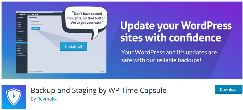 Wordpress Backup Plugin Wp Time Capsule Download Page