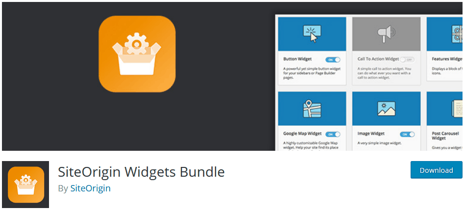 افزودن ابزارک به وردپرس با استفاده از افزونه عناصر Siteorigin Widgets Bundle