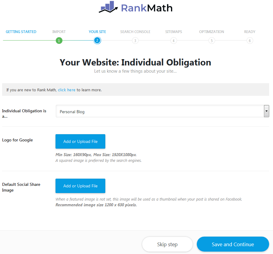 Your Website Settings To Customize Rank Math With
