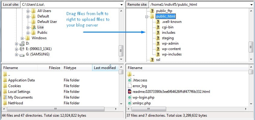 How To Upload Files Using WordPress Ftp Filezilla Software