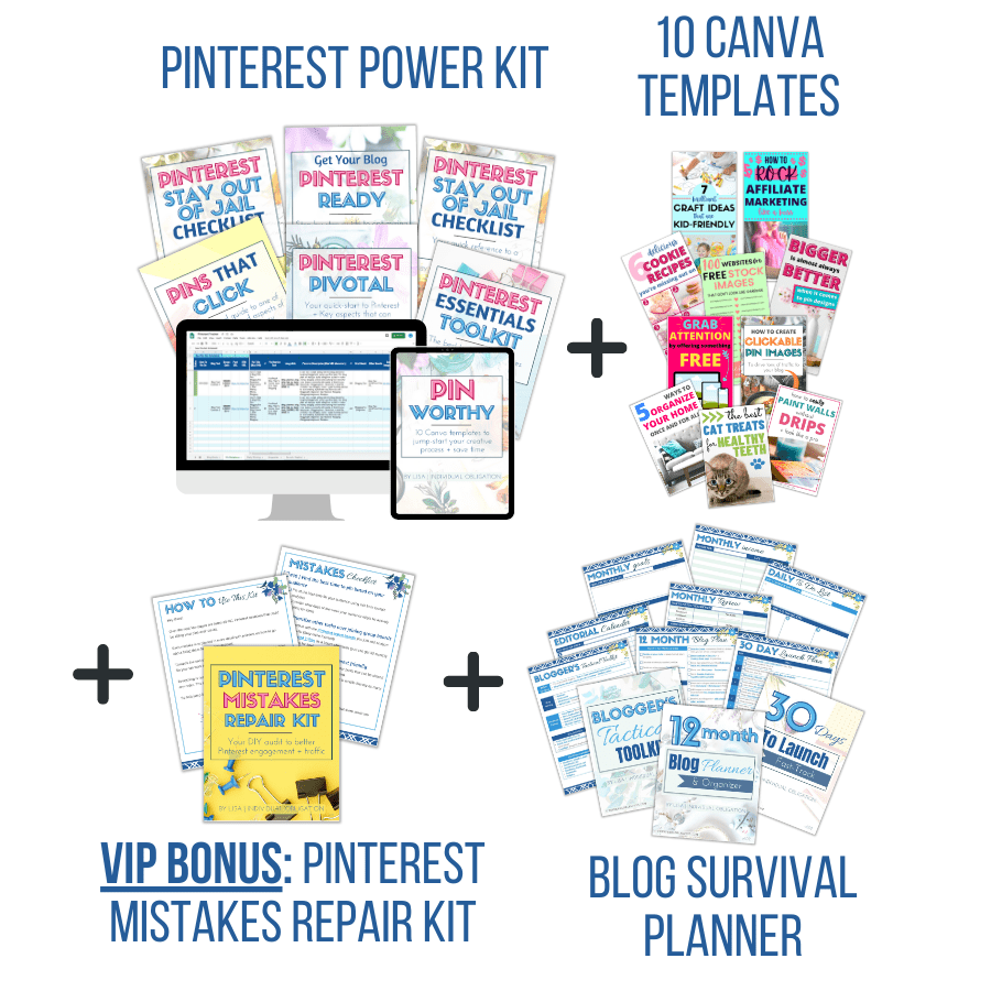 Survive And Thrive Blog Bundle Your Essential Blogging For Beginners Resource To Learn How To Start And Grow A Successful Blog Vip Complete White Bg