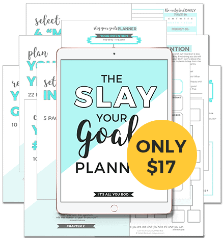 Slay Your Goals Blog Planner