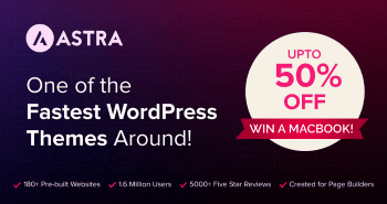 Astra Black Friday Deal For Bloggers