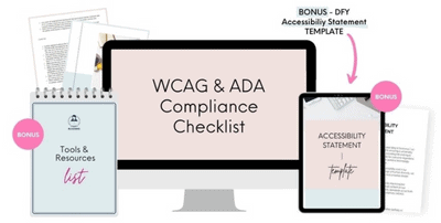 Black Friday Blogging For New Bloggers Ada Wcag Compliance Bundle