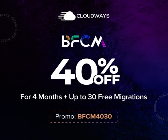 Black Friday Deals For Blogging Cloudways Hosting