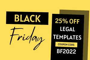 Legal templates Black Friday deal for bloggers